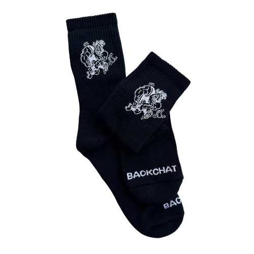 BackChat Socks - Black