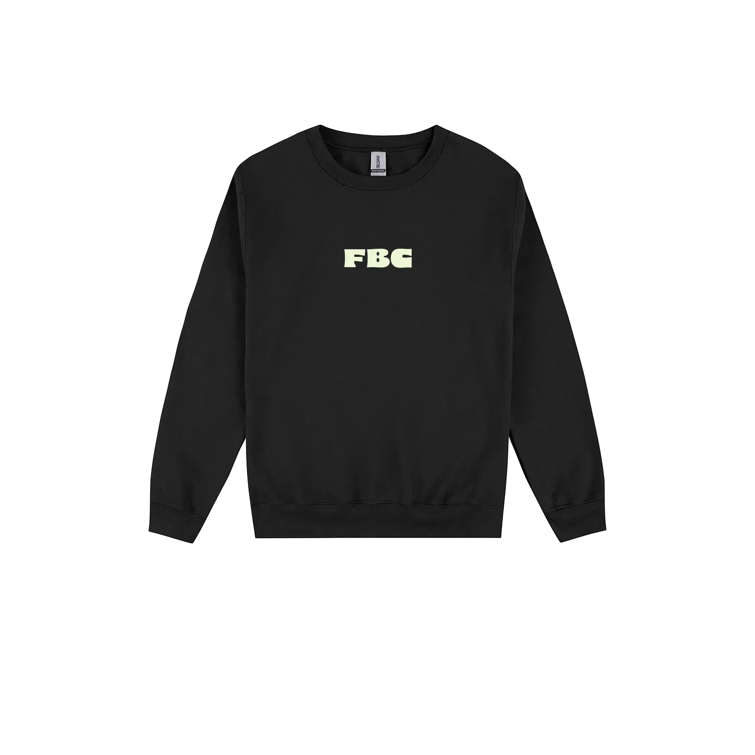 Black front flat lay