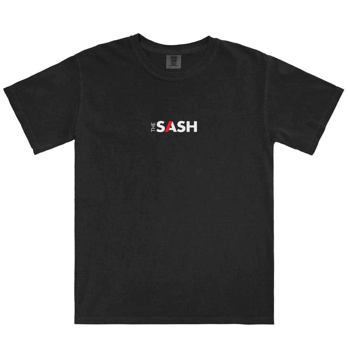 Black front flat lay