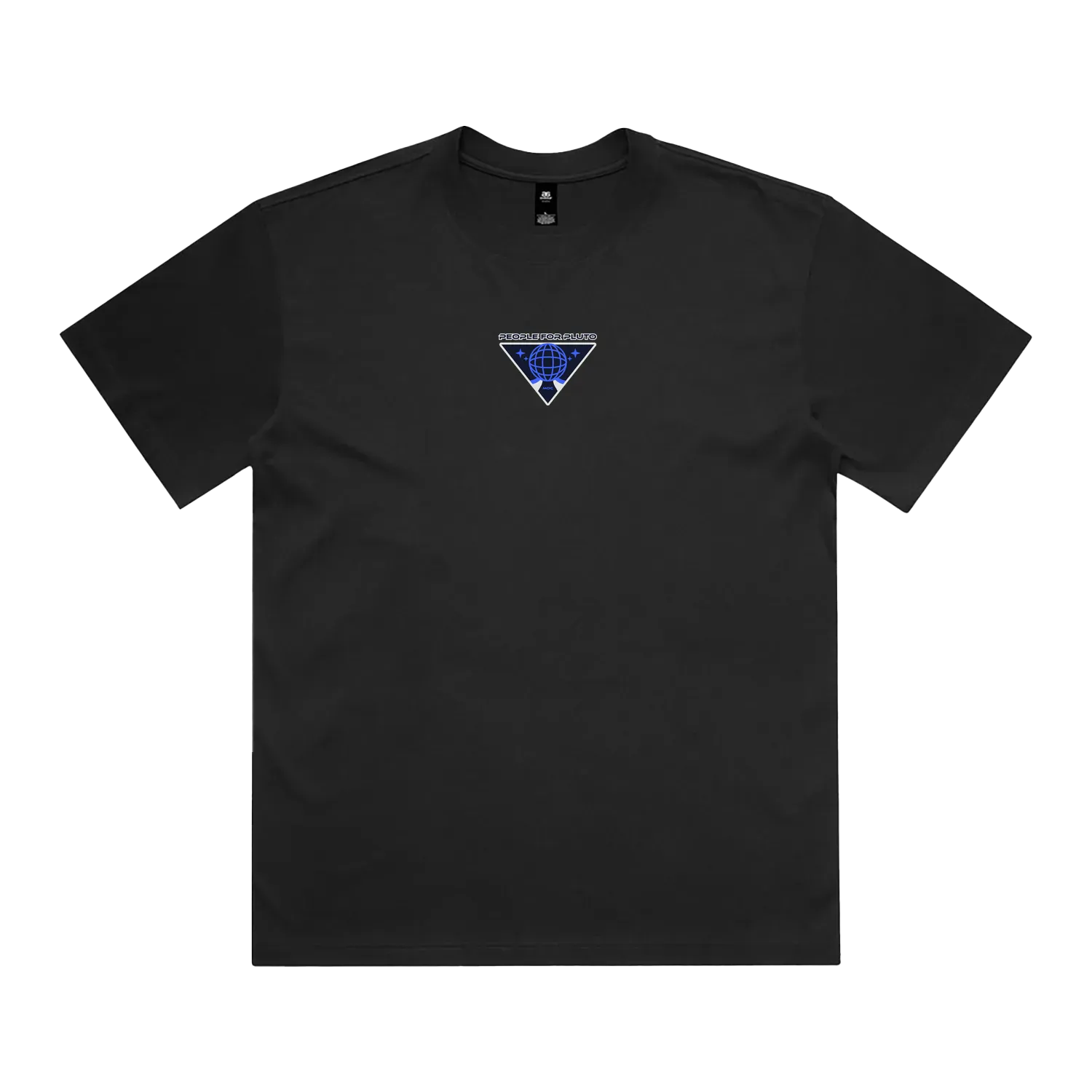 Black front flat lay