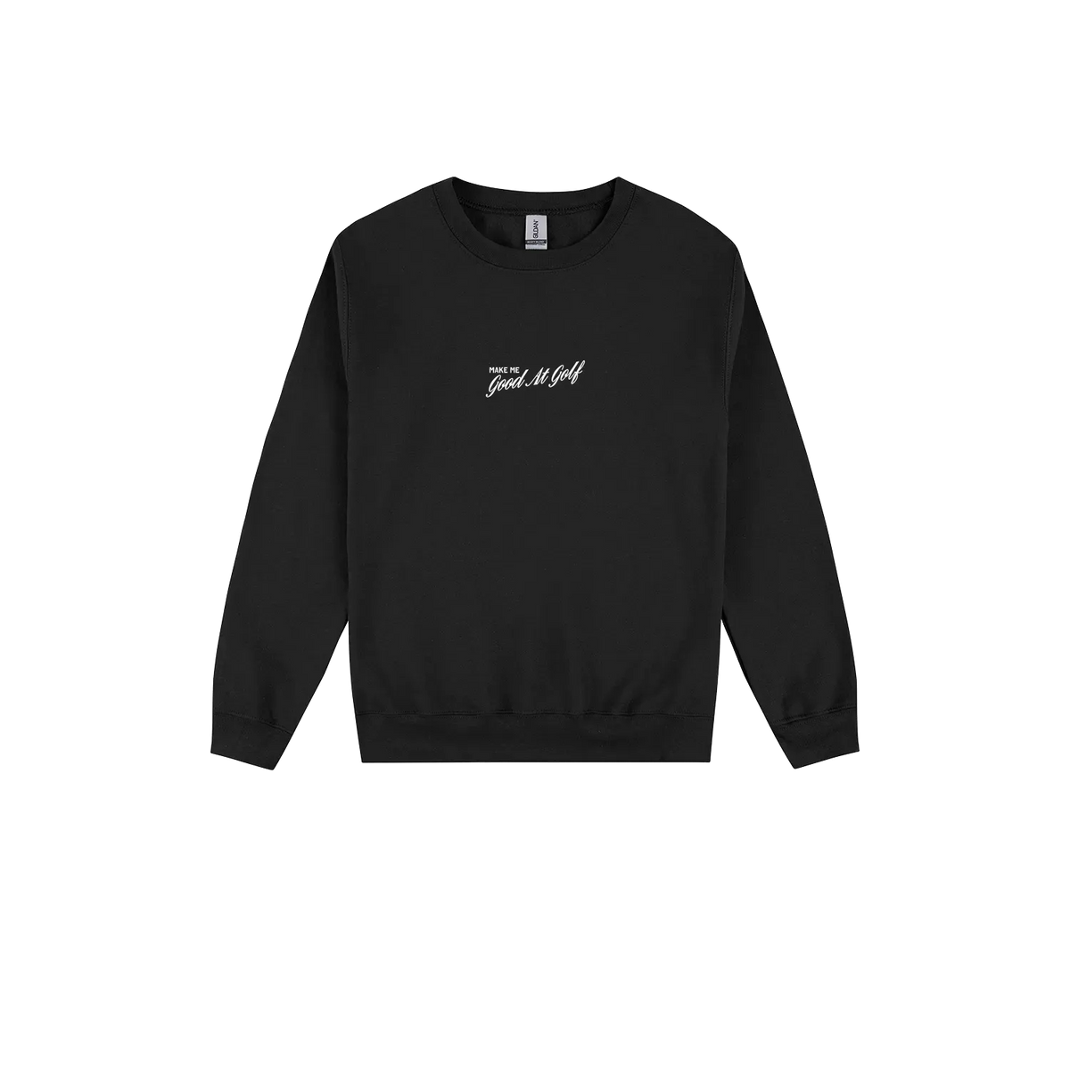 Black front flat lay