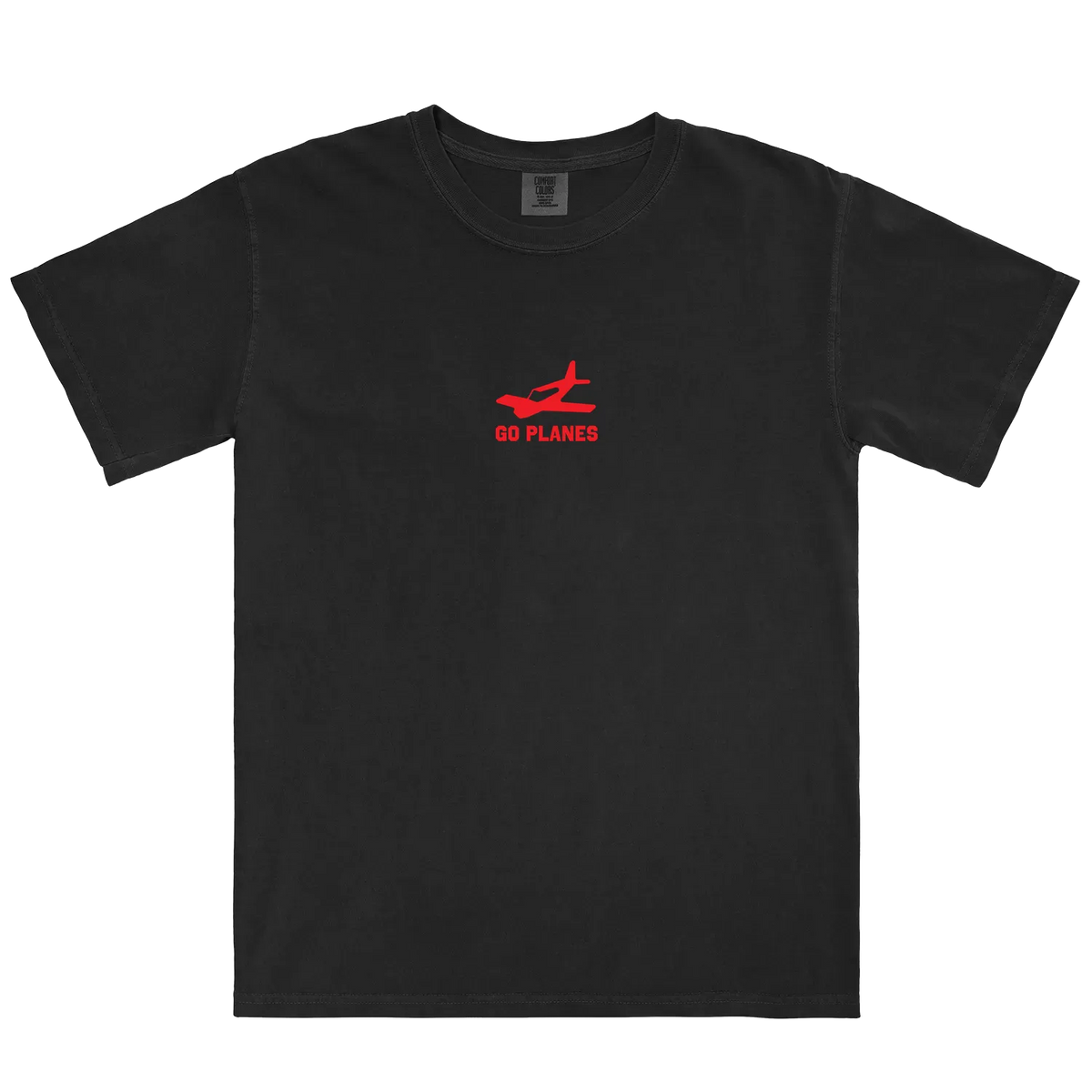 Black front flat lay