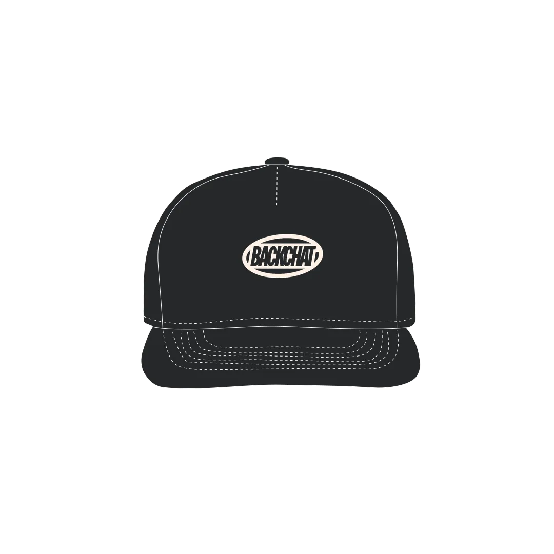 Black front flat lay