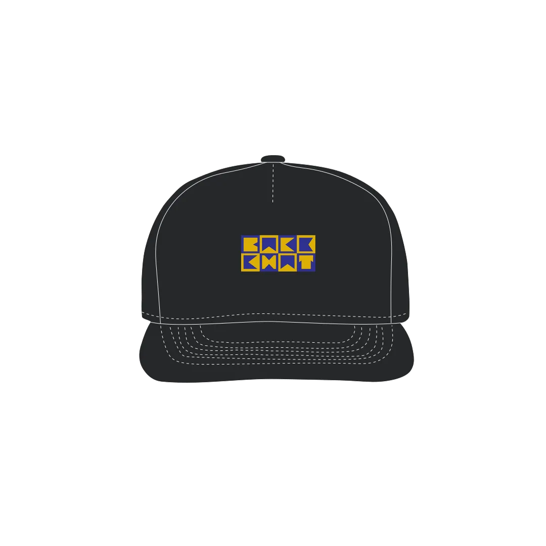 Black front flat lay