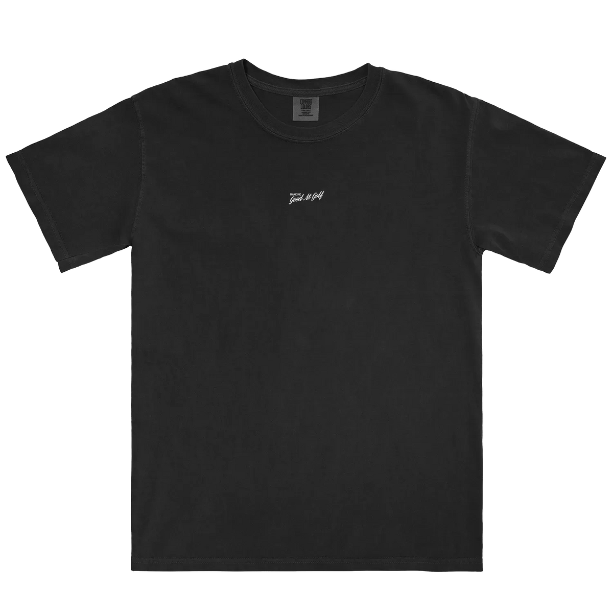 Black front flat lay