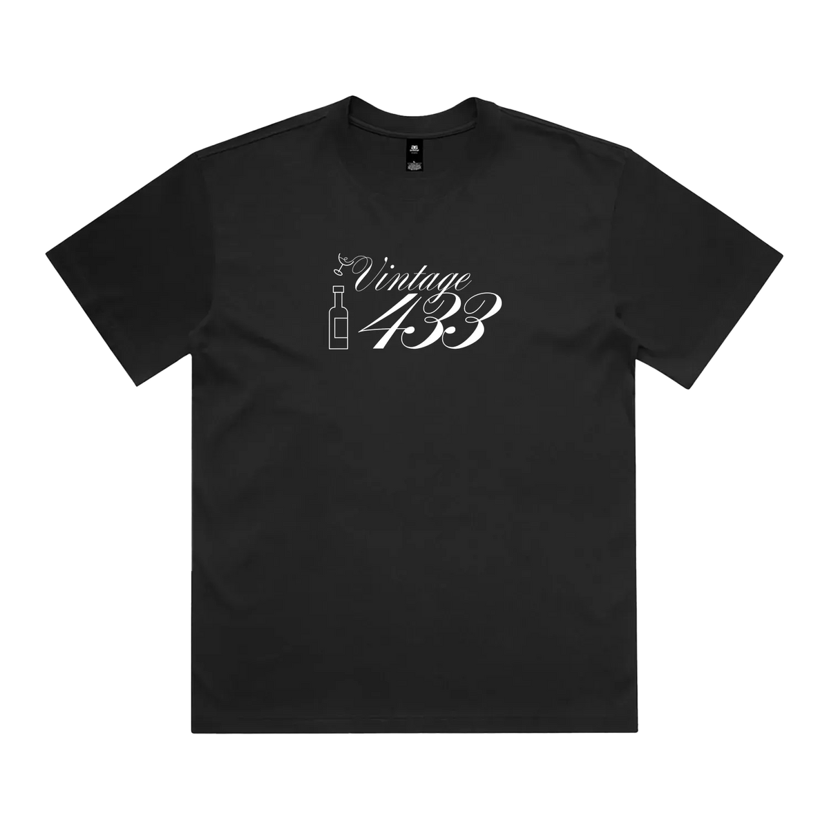 Black front flat lay
