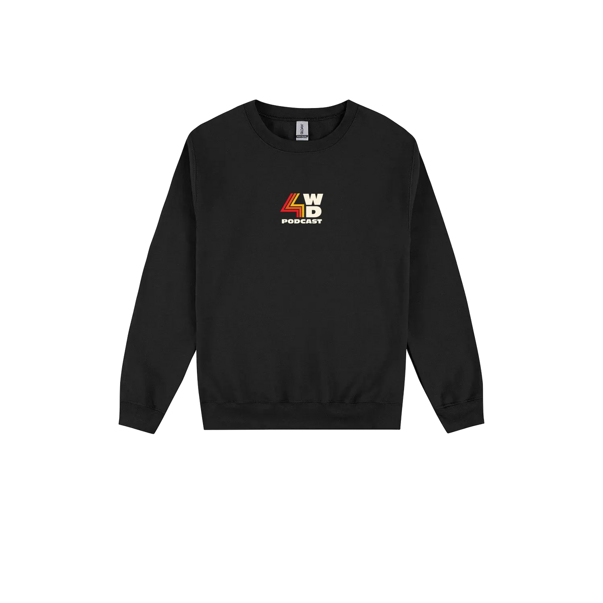 Black front flat lay