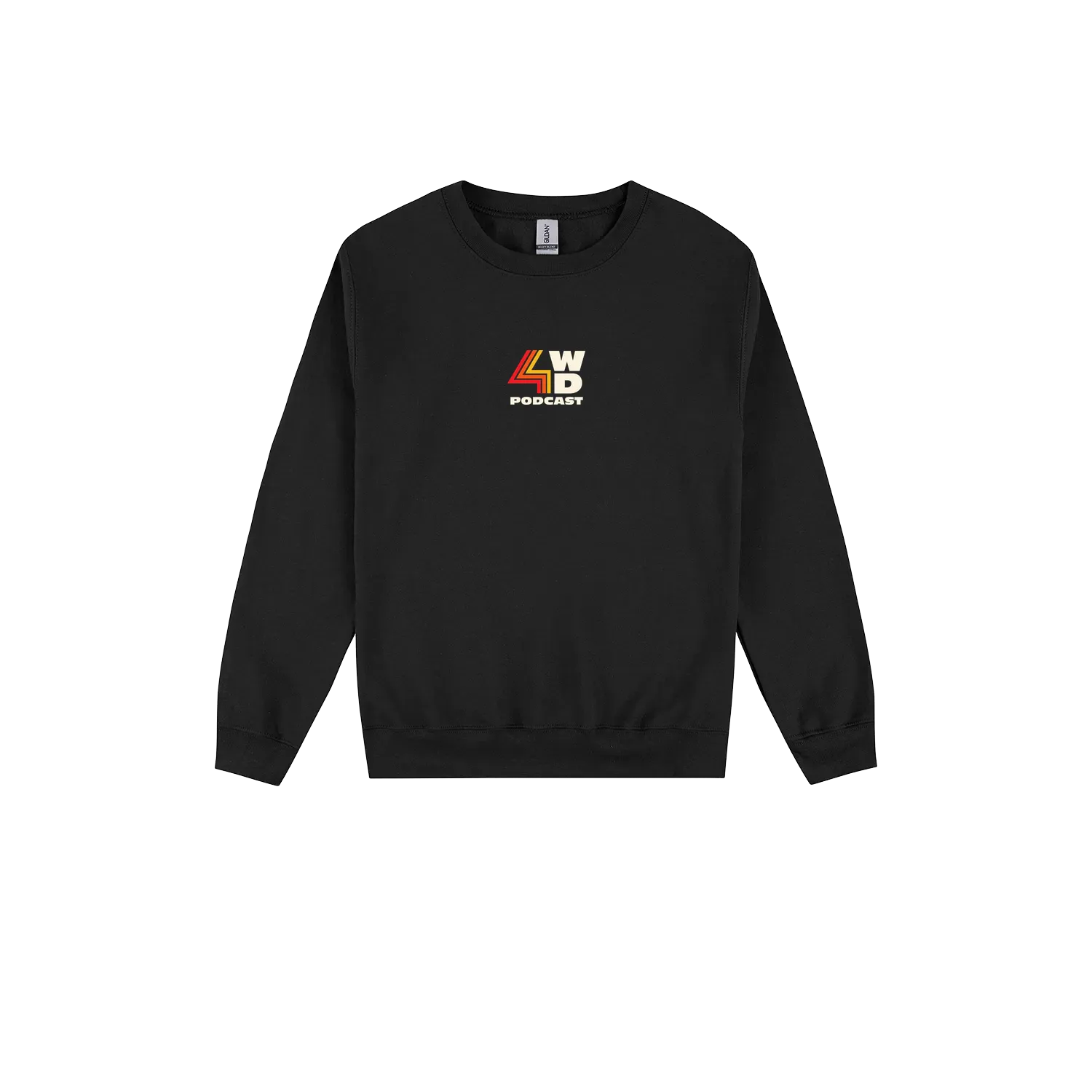 Black front flat lay