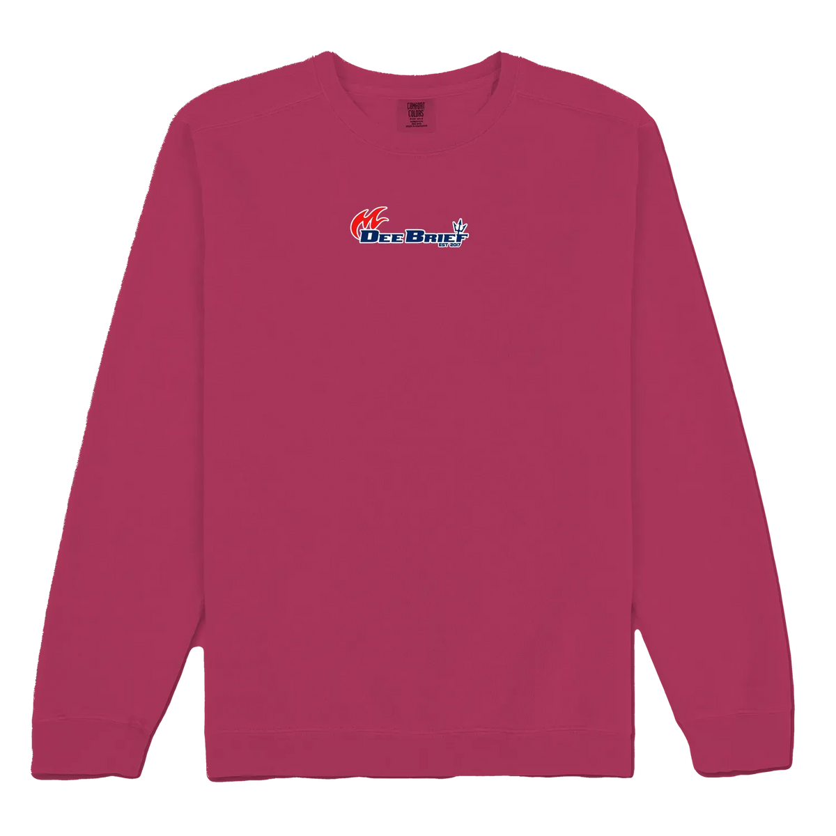 Crimson front flat lay