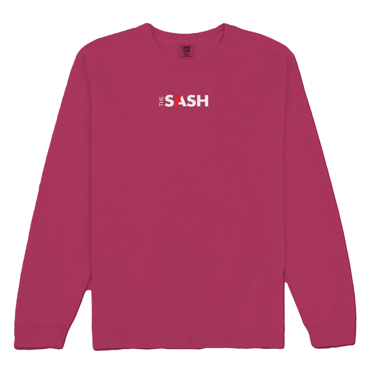 Crimson front flat lay