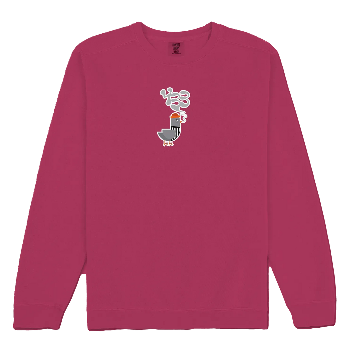 Crimson front flat lay