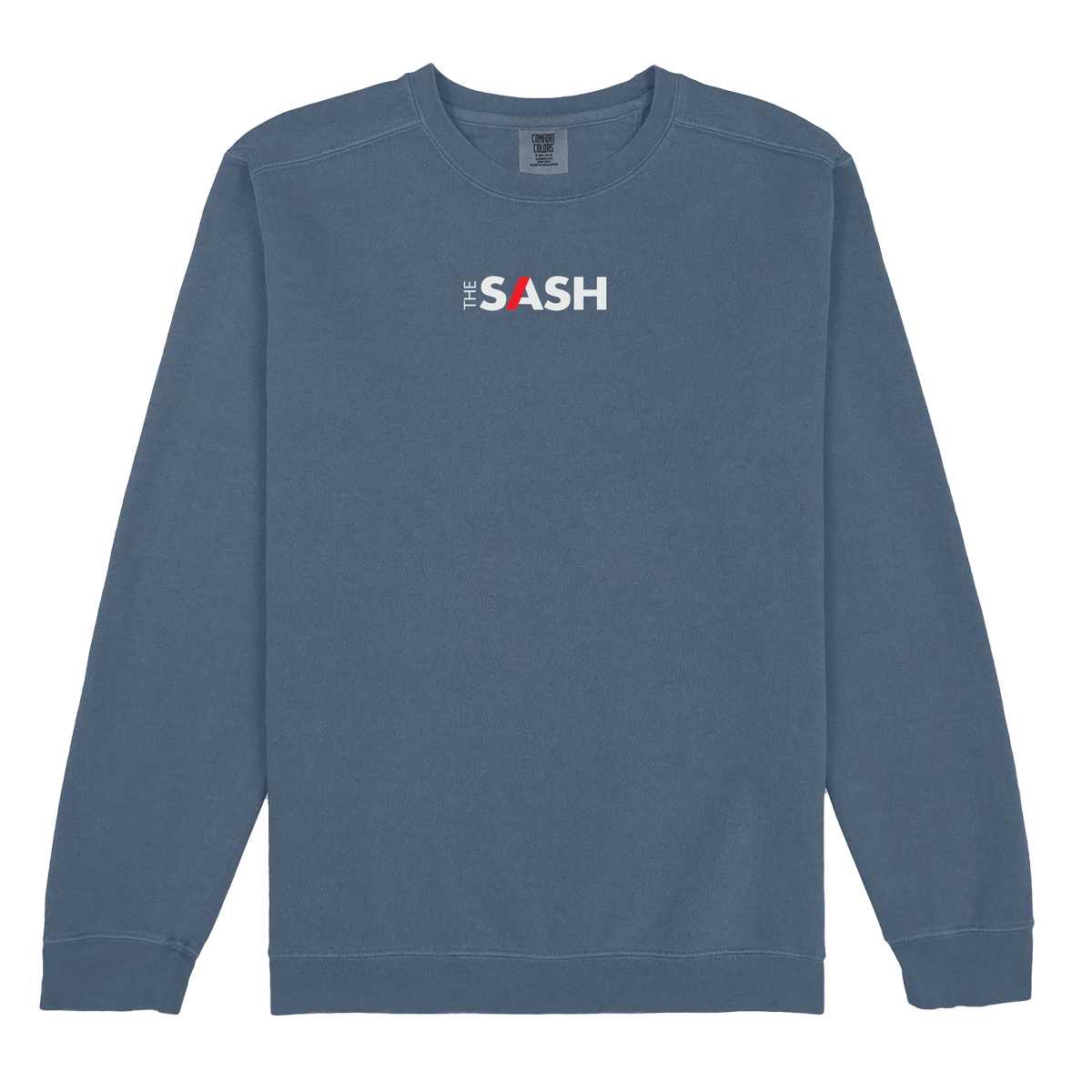 Denim front flat lay