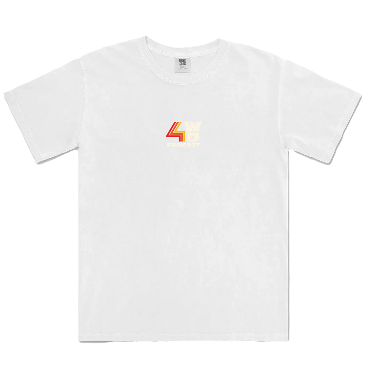 White front flat lay