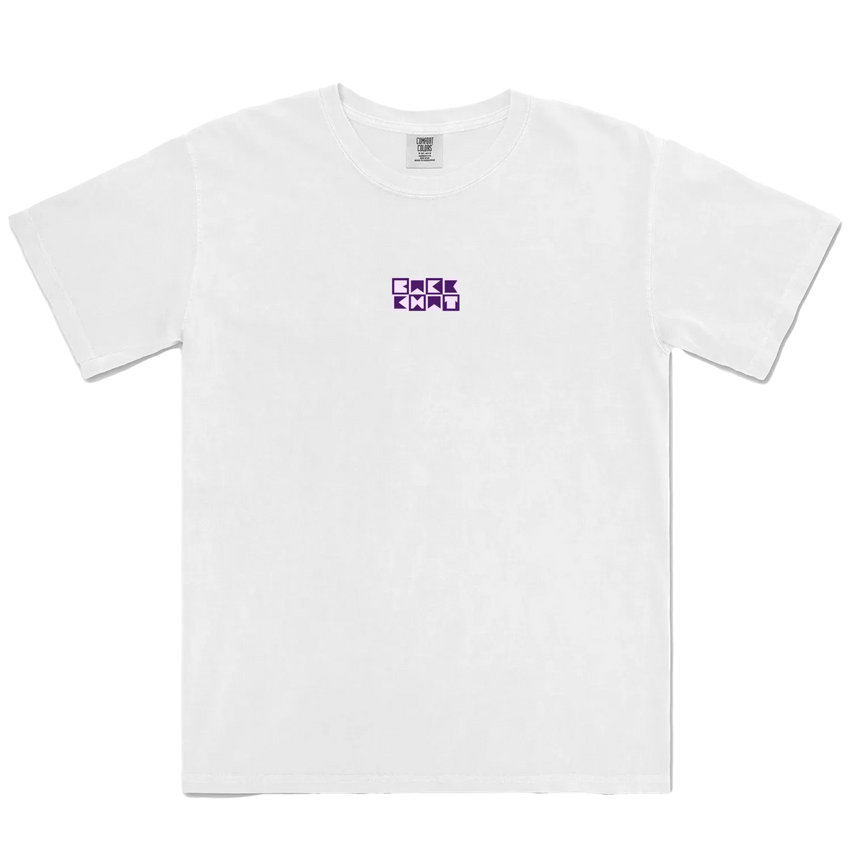 White front flat lay